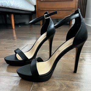 Aldo Black high heels sandals, worn once